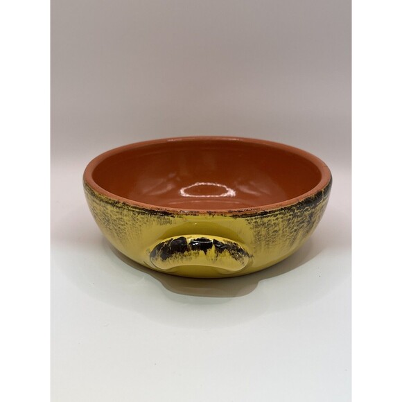 De Silva Made in Italy Yellow Terracotta Casserole Baking Dish 6" - Picture 4 of 6